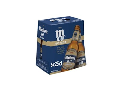 MAHOU CERVEZA 0,0 TOSTADA, PK 6X25CL