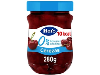 HERO CONFITURA DE CEREZA SIN AZUCAR, 280G