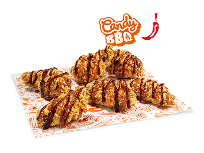 6 Alitas Candy Barbacoa