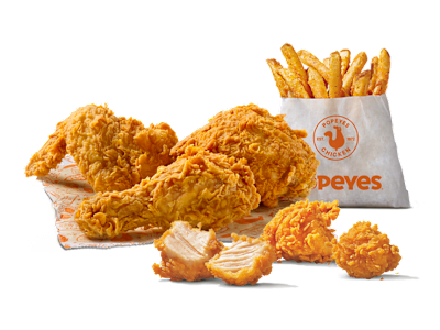 3 piezas + 1 patatas + 3 nuggets