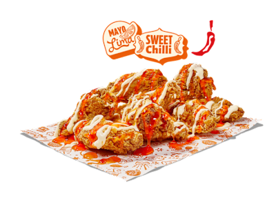 8 Alitas Sweet Chili & Mayo Lima-Limón