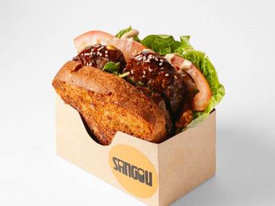 Beef  Burger Teriyaki.
