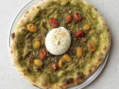 PIZZA PISTACCHIO E BURRATA
