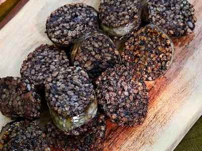 Morcilla de arroz a la Parrilla. Con Patatas fritas (1 Salsa Gratis)