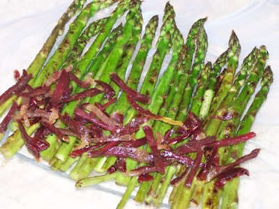 Trigueros a la plancha con Jamón
