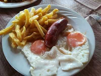 Huevos fritos con Chorizo y Patatas