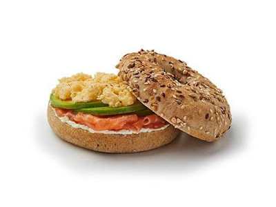 Bagel Salmón Y Aguacate