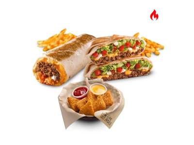 Para 2: Quesarito y Crunchywrap con Chicken Nachos