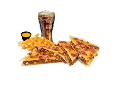 Menú Quesadilla Deluxe Cheese + Bacon