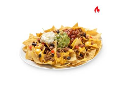 Nachos con Carne y Queso