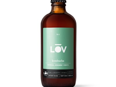 Kombucha jengibre, menta y moringa