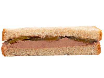 Sándwich integral paté con pepinillos