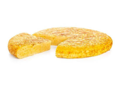 Tortilla de patata con cebolla