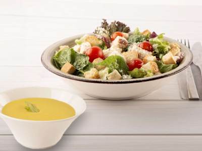 Combo crema y ensalada