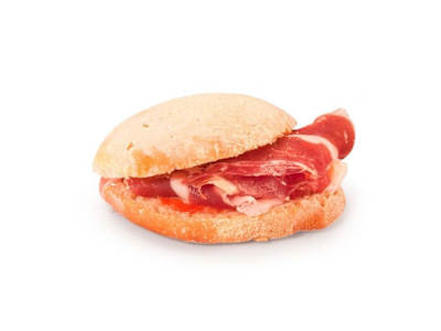 Mollete español jamón y tumaca