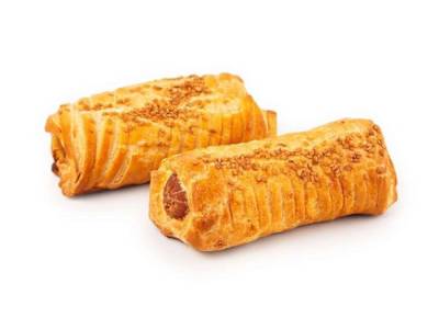 Hojaldre de salchicha y queso Edam (1 ud)
