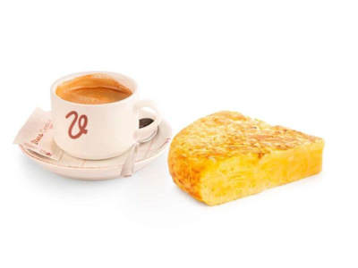 Café o infusión con pincho de tortilla