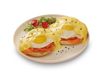 Huevos Benedict con Salmón