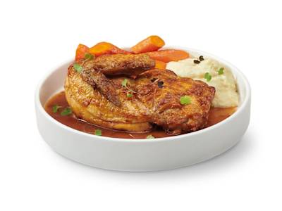 Pollo asado en salsa española