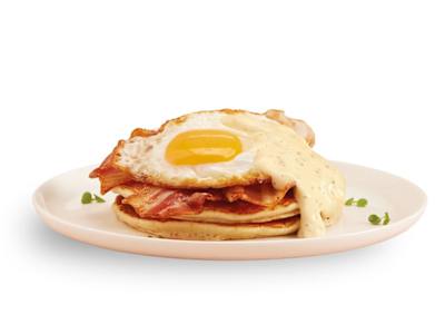 Tortitas con bechamel trufada