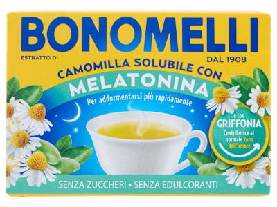 Bonomelli Estratto di Camomilla Solubile Melatonina e con Griffonia bustine 16 x 4,5 g