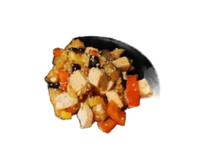 Toufu saltato con verdure