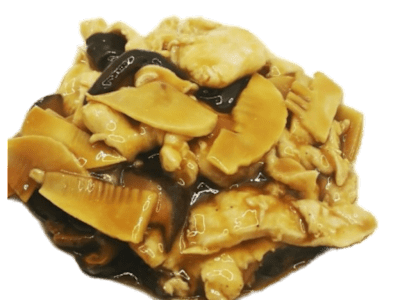 Pollo con Bambù e Funghi