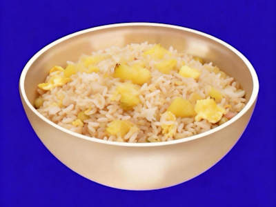 Riso con Ananas e Pinoli