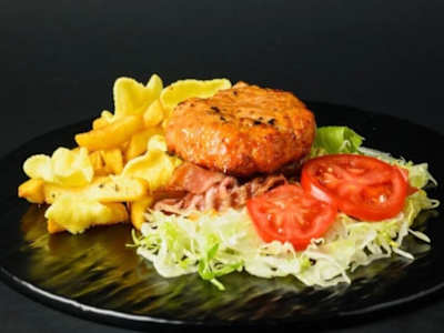 Hamburger di Pollo al Piatto