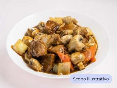 Anatra con Bambù e Funghi Shiitake