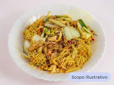 Spaghetti di Riso con Curry Veg
