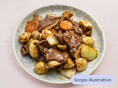 Vitello con Bambù e Funghi Shiitake