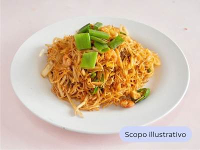Spaghetti Salati con Gamberi e Verdure Miste