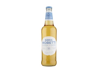 Birra Moretti filtrata a freddo