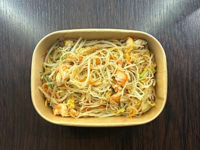 Spaghetti di Riso con Gamberetti
