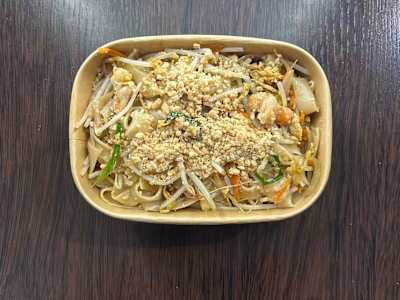 Tagliatelle di riso con gamberi