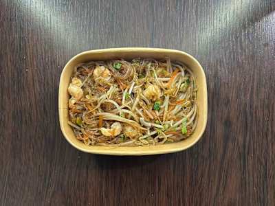 Spaghetti di Soia con Gamberi