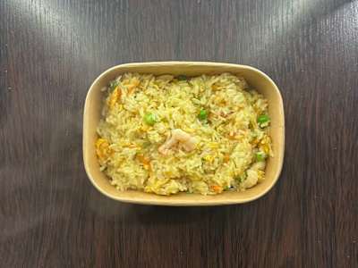 Riso al Curry con Pollo e Gamberetti