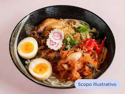 Ramen Coreano in Brodo Piccante con Kimci