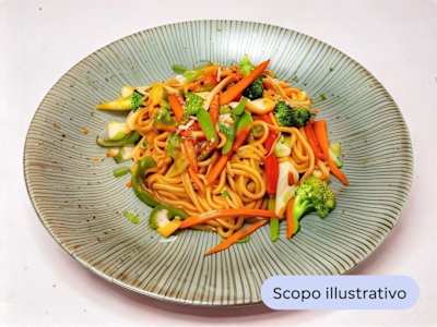 Spaghetti di Riso con Verdure