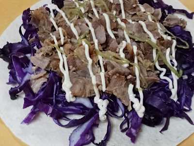 Cavolo viola kebab wasabi mayo S
