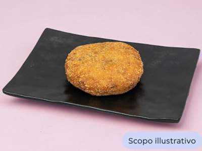 Hamburger al Piatto con Contorno di Patate Fritte