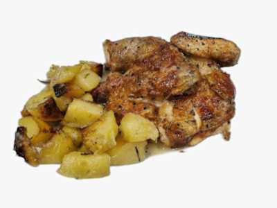 Mezzo Pollo Biologico Scudiero con Assaggini Misti