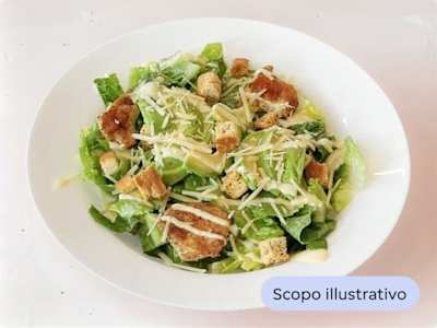 Insalatona con Pollo a Cubetti, Verdure, Riso e Salsa