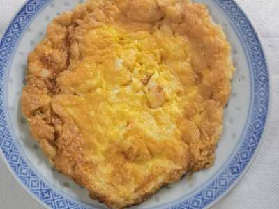 Omelette con Gamberi