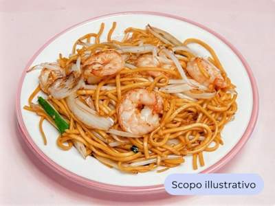Spaghetti di Soia con Gamberi