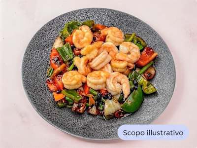 Gamberetti con Verdure