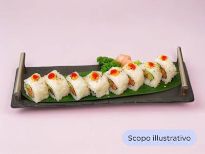Uramaki di Spicy Salmone Senza Glutine