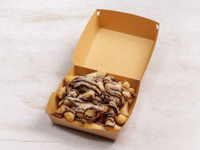 Zeppoline alla Nutella  con Scaglie di Cocco
