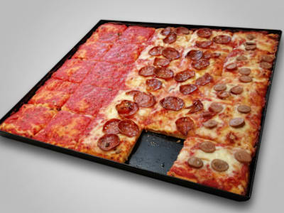 Componi la Tua Pizza Due Gusti a Scelta in Teglia